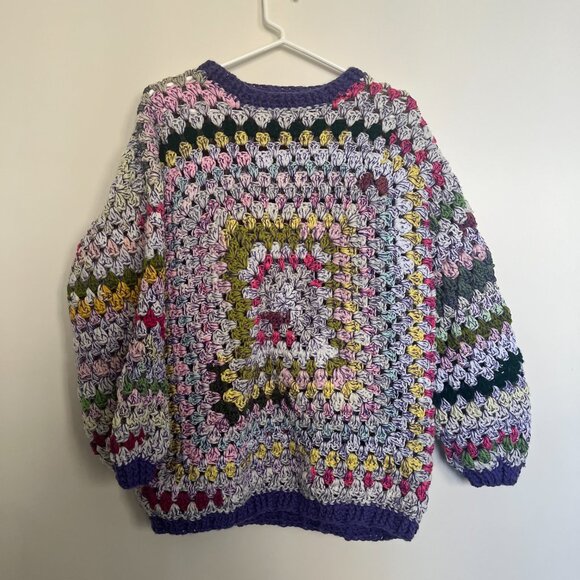 Handmade Crochet Pull-over Sweater - Picture 3 of 4